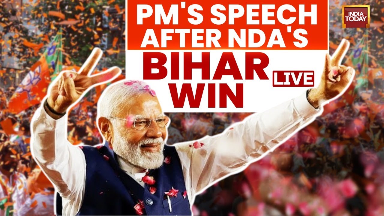 PM Modi's Victory Speech | Delhi BJP HQ LIVE | NDA 200 Paar In Bihar, Mahagathbandhan Wiped Out