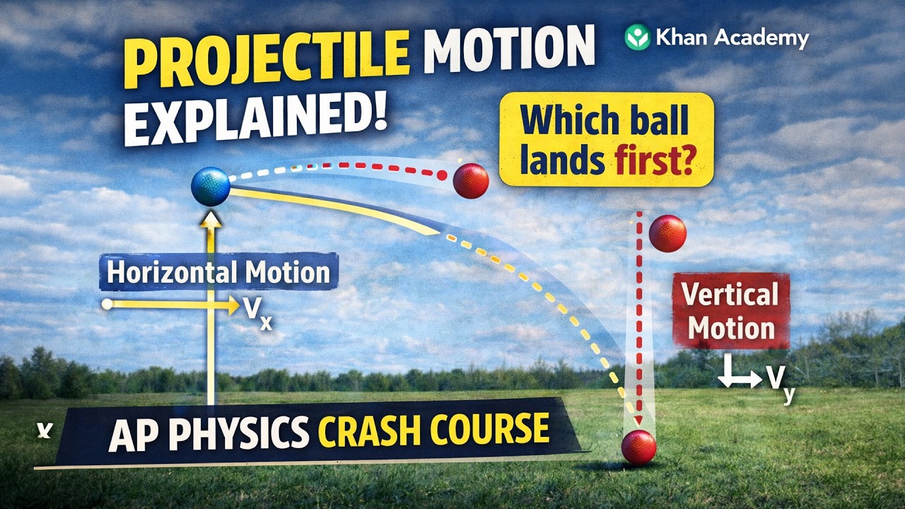 Projectile Motion Made Simple | Horizontal & Vertical Motion (AP Physics)
