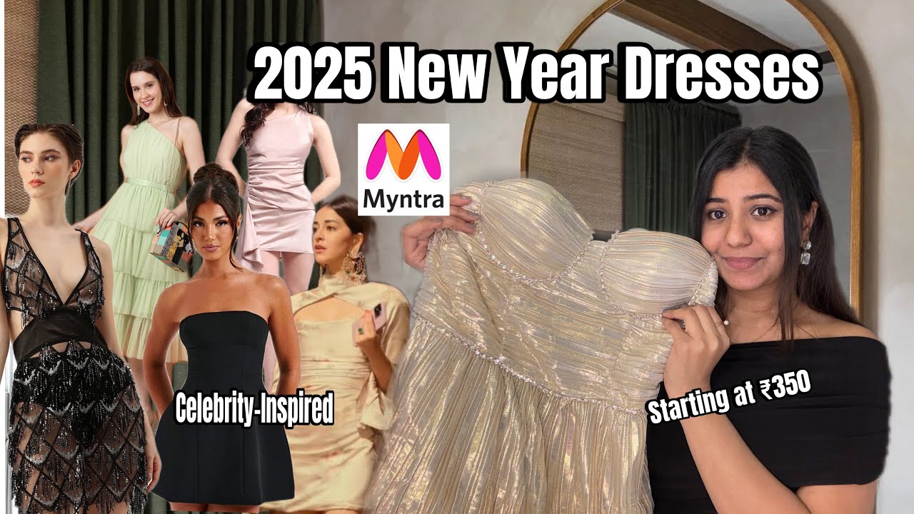 New Year Party Dresses from Myntra Inspired by Celebrities | Glamorous Looks #newyear2025