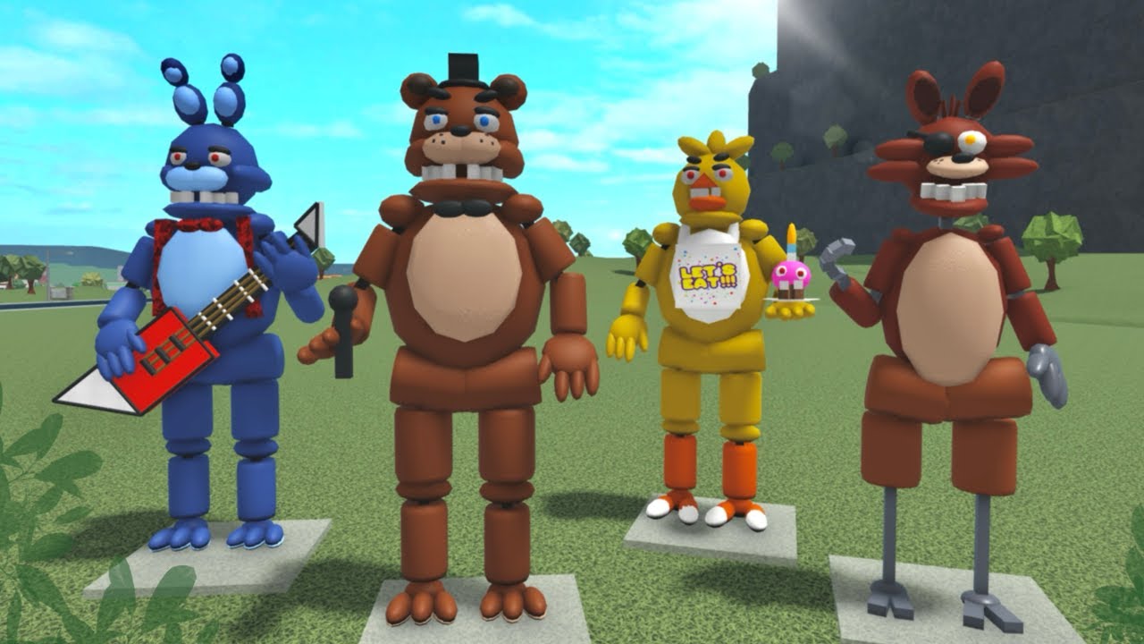 Строим аниматроников FNAF в Блоксбурге!