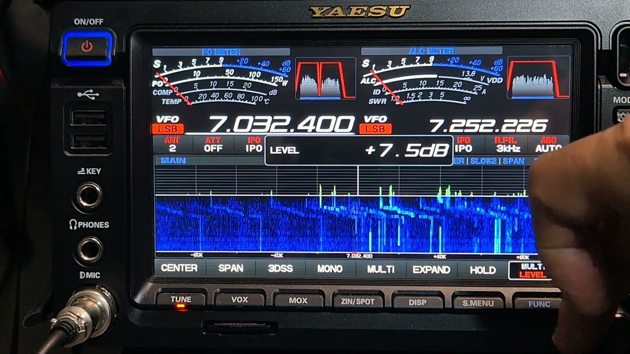 Yaesu FT-710 / you FTDx101 - Span Setting Waterfall & 3DS