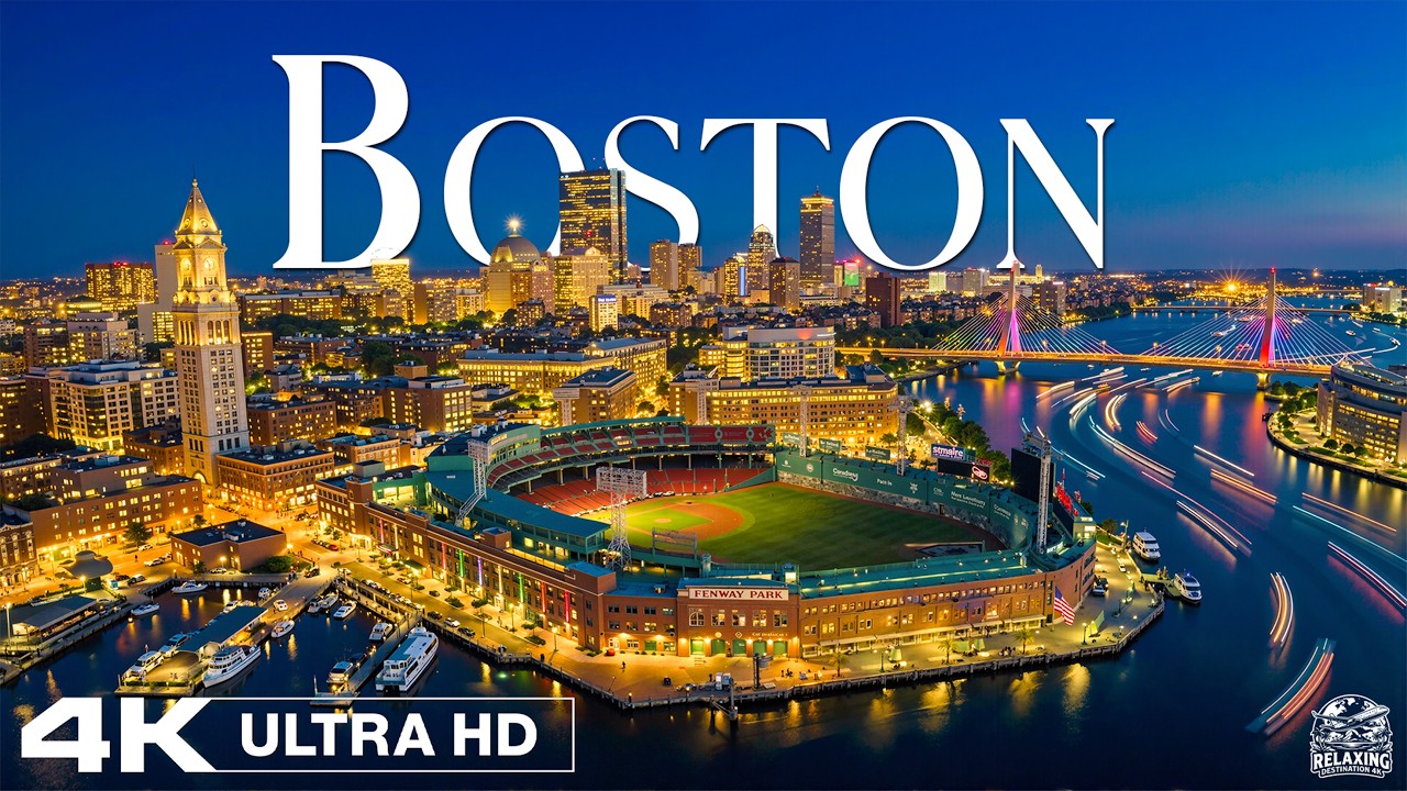 Boston Cityscape 4K 🇺🇸 Aerial Drone Views of Beacon Hill & Skyline