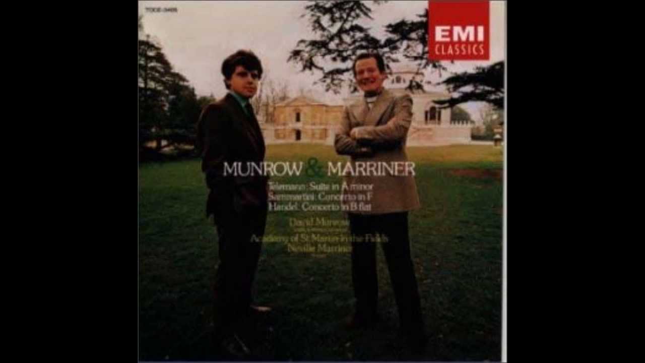 Munrow&Marriner　Telemann Suite in A Minor   マンロウ&マリナー　テレマン　組曲イ短調