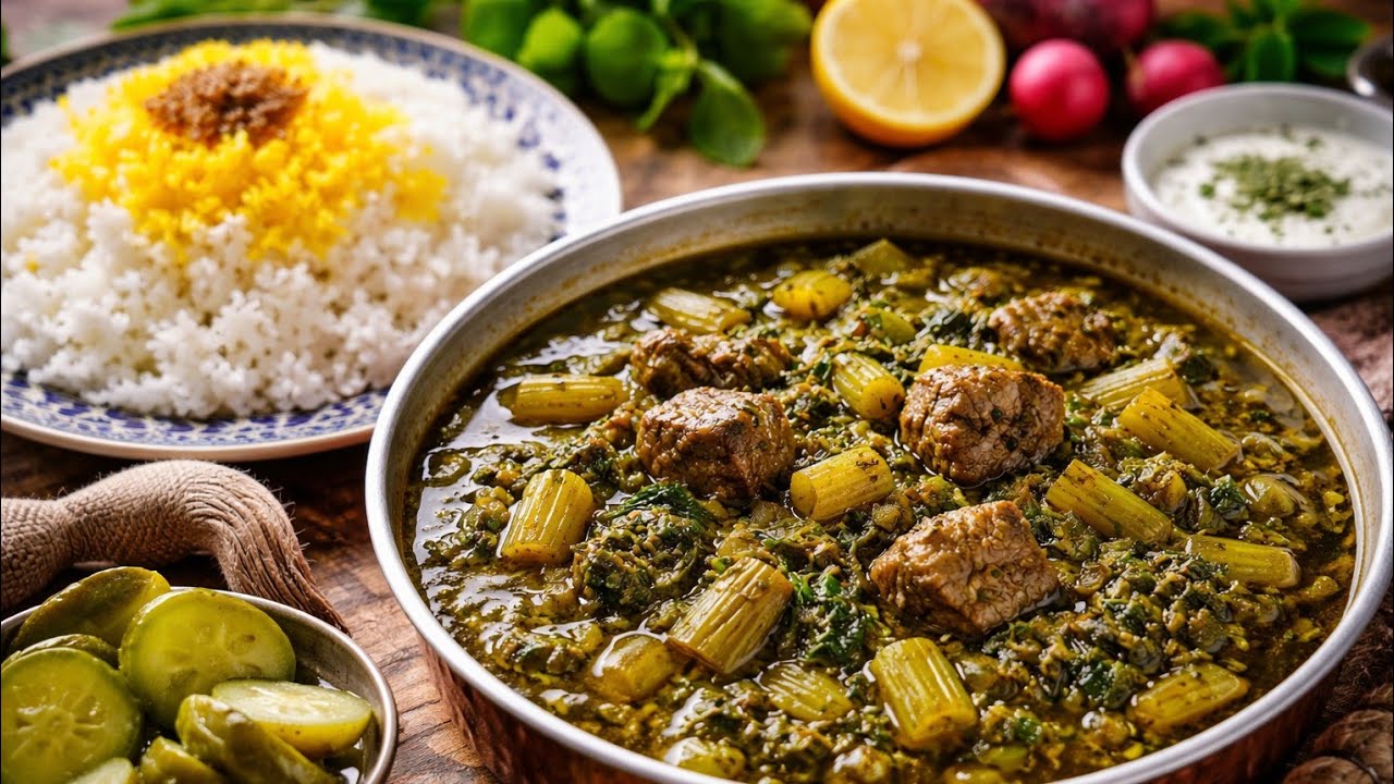 راز یه غذای ایرانی جاافتاده! | The Secret to a Perfectly Cooked Persian Celery Stew 🍲