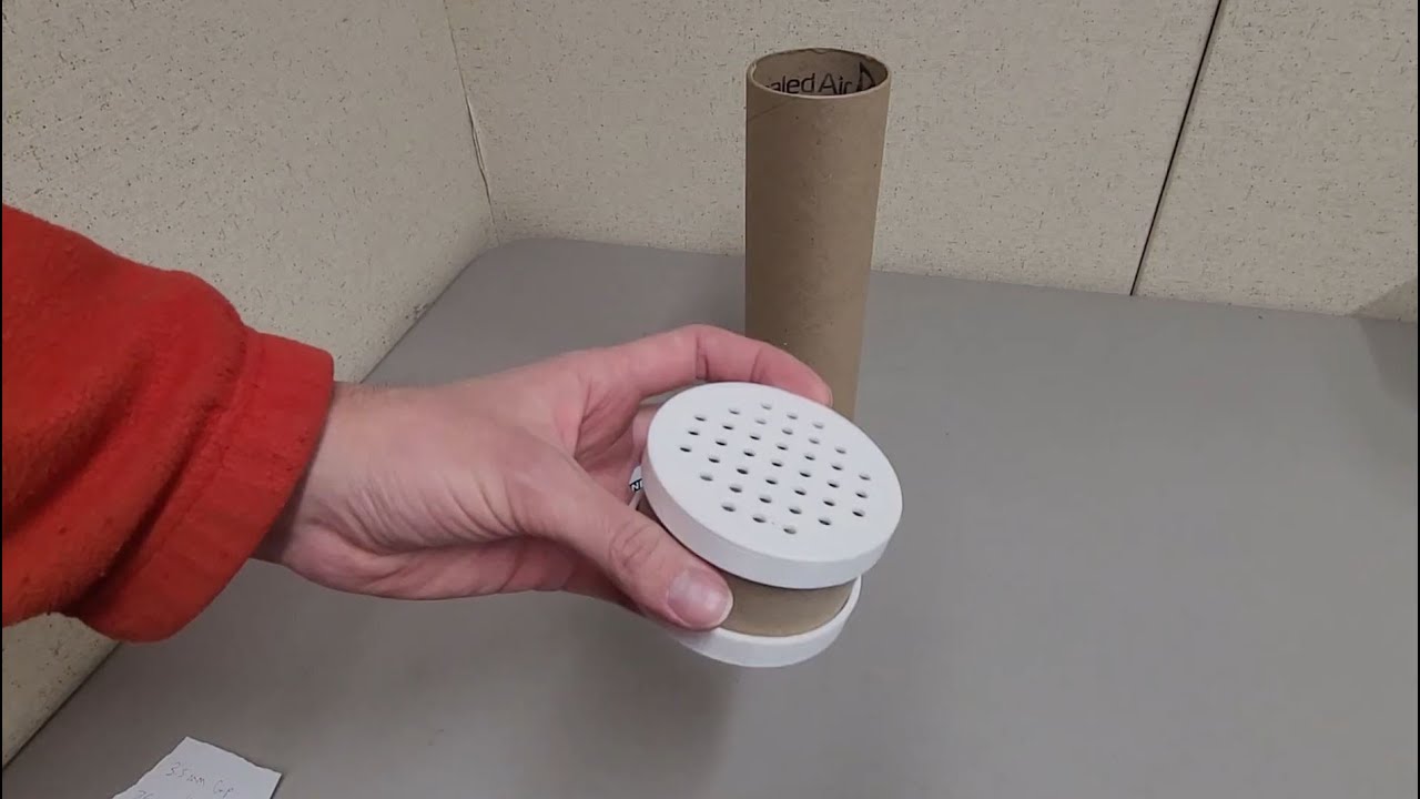 I designed some custom end caps for cardboard tubes from rolls of tape or bubble wrap
