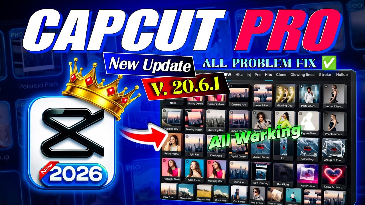 CapCut Latest Update 20.6.1 || Capcut No Internet & Too Many People problem Solve ✅ |All Warking 🤩