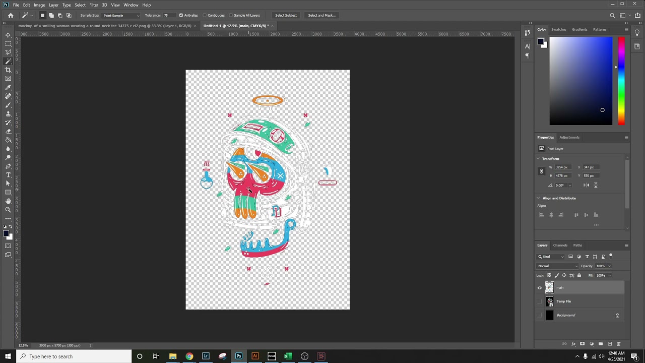 Preping Art for White Toner Printing in Photoshop Part 1