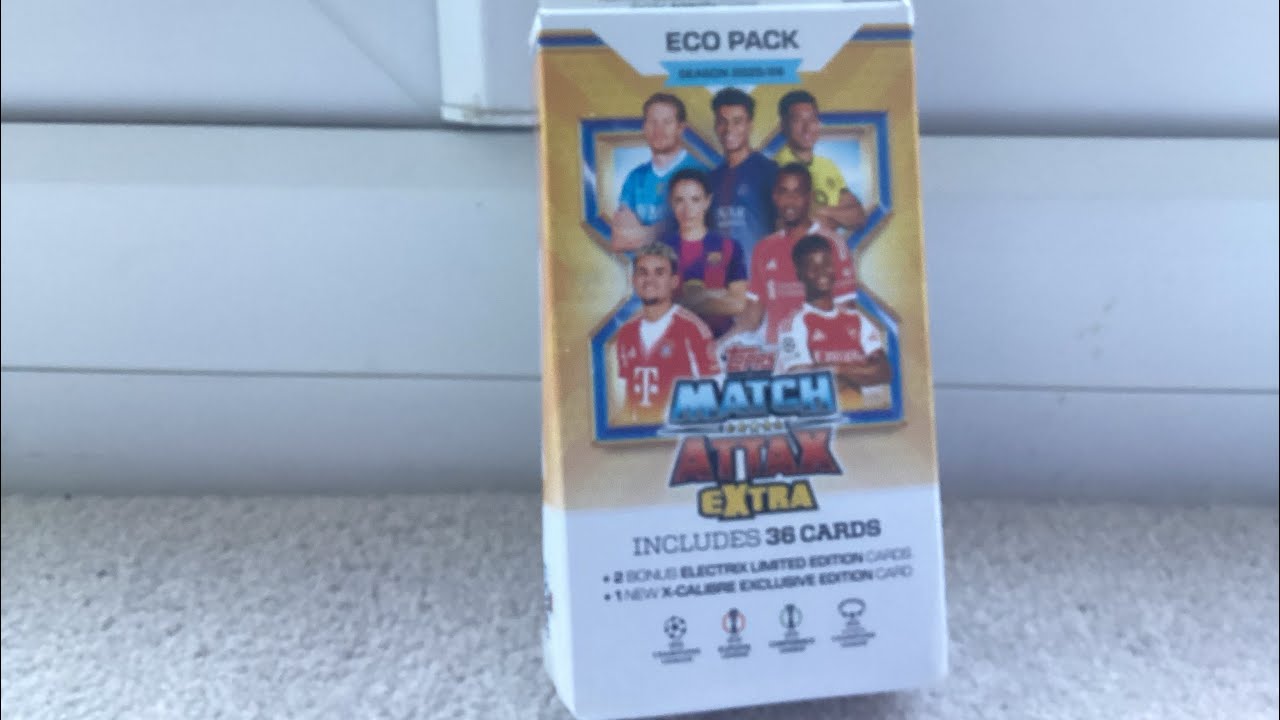 Opening up match attax football cards