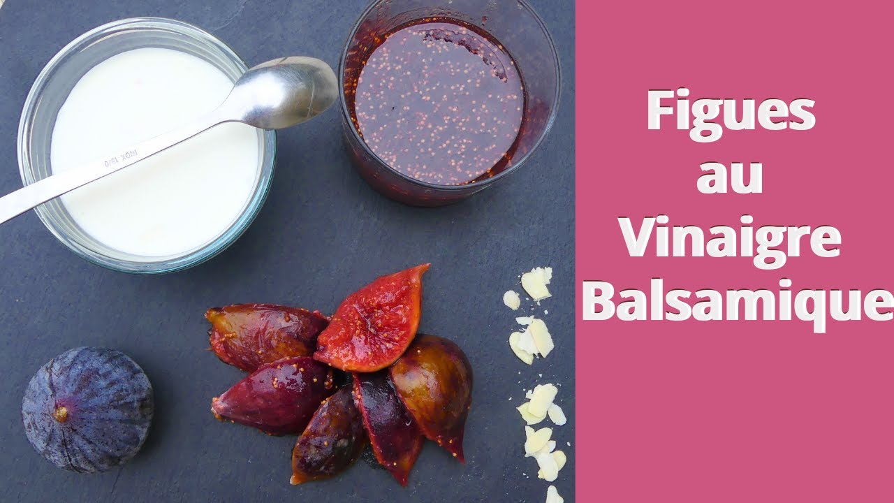 Figues au Vinaigre Balsamique et Miel pour accompagner vos Fromages 🧀 ou le Foie Gras! Recette