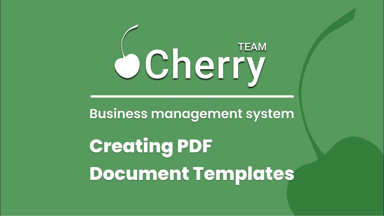 Cherry TEAM CRM Tutorial for Beginners #3/5 (Document Management System)