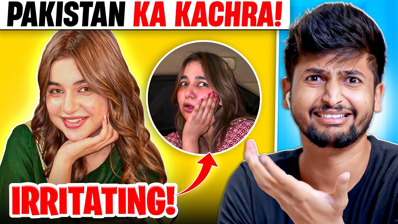 PAKISTANI GIRL ACTING CHILDISH AND TRYING TO BE CUTE !!