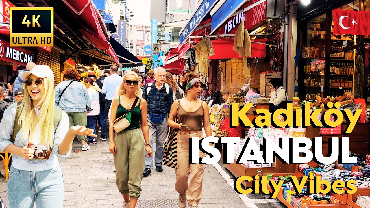 🇹🇷 Istanbul Türkiye 2025 Kadıköy 4K Walking Tour | Moda, Bahariye Streets, Cafe & Bars, City Vibes