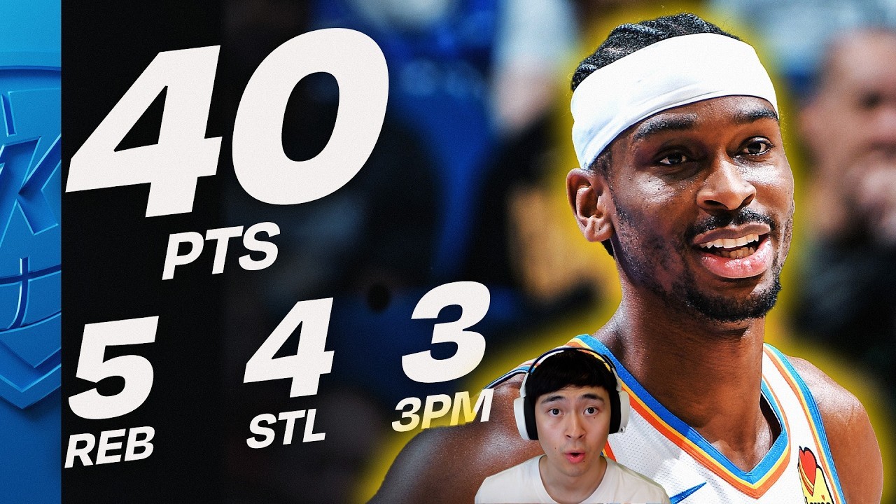 SGA Took OVER 😭 40 Points vs Magic | Thunder Win Reaction