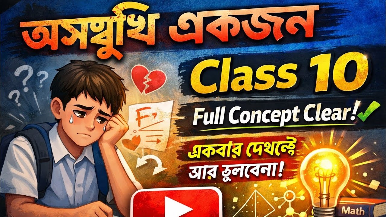 অসুখি একজন Class 10 ছাত্র 😢 | একবার দেখলেই Full Concept Clear | আর ভুলবে না!
