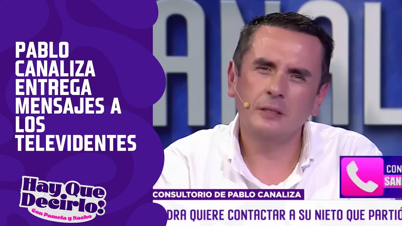 Pablo Canaliza entrega mensajes a los televidentes