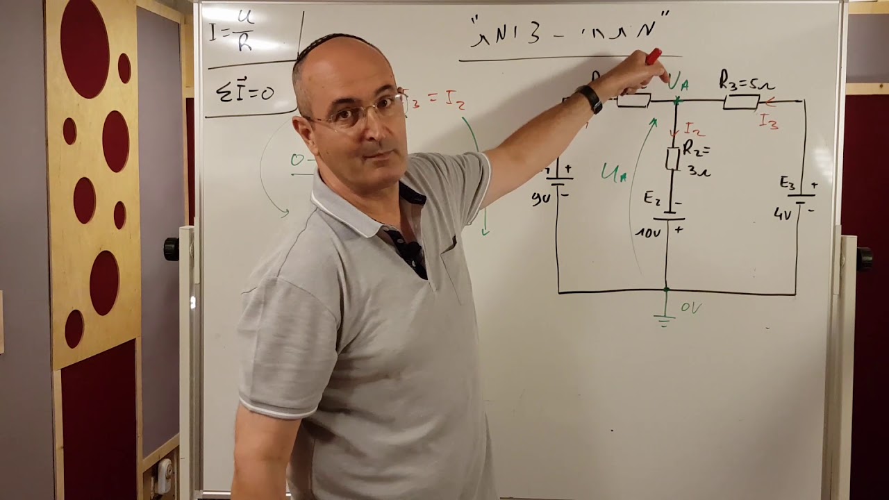 מבוא להנדסת חשמל. שיטת מתחי צמתים - חלק א'.  .Yossi Yishai