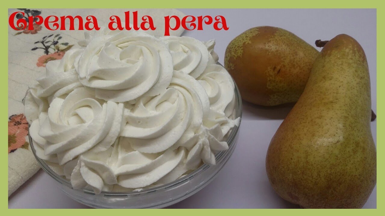 NOVITA'..! Con 2 PERE prepari questa FANTASTICA crema...EASY recipe delicious PEAR cream..