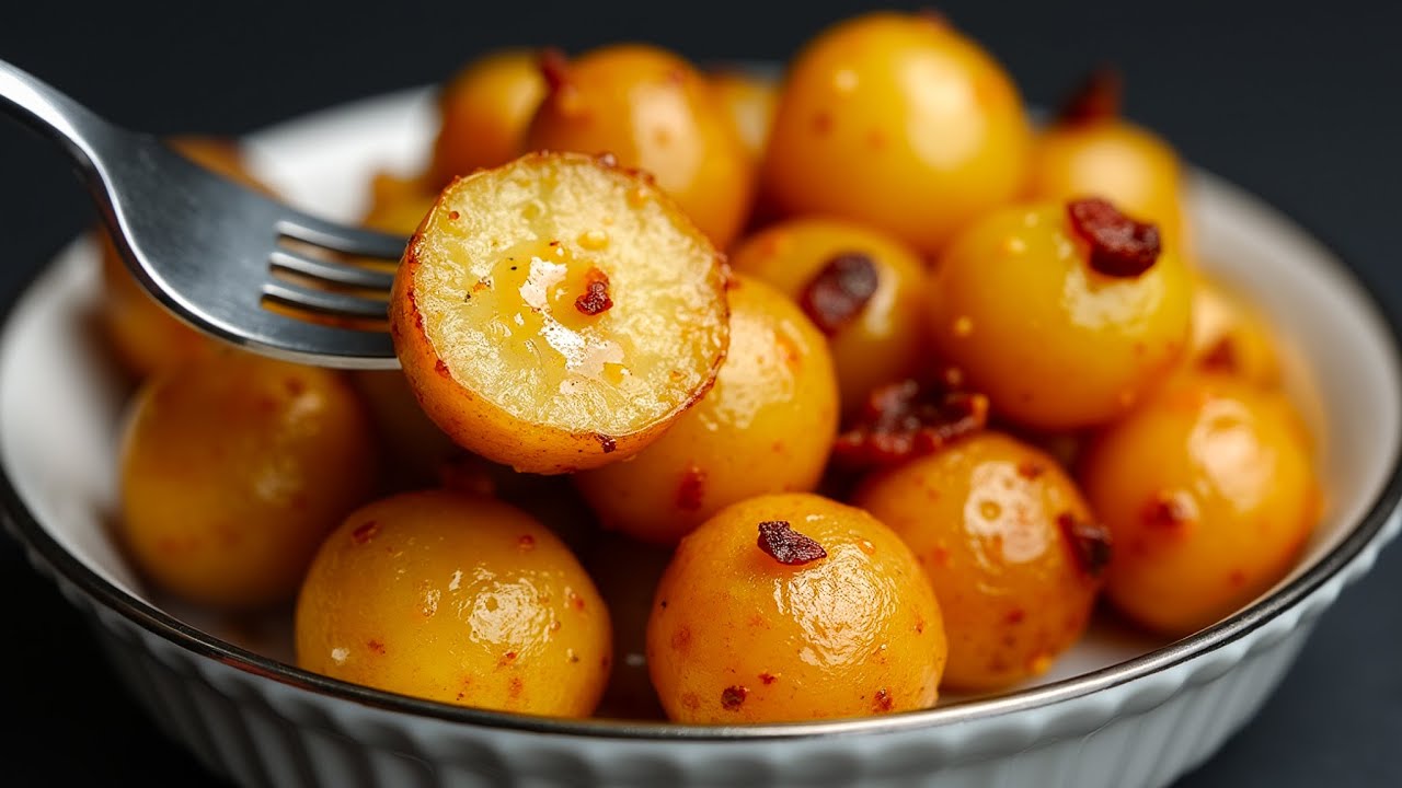 Just potatoes and some bacon! A delicious and simple recipe with potatoes!