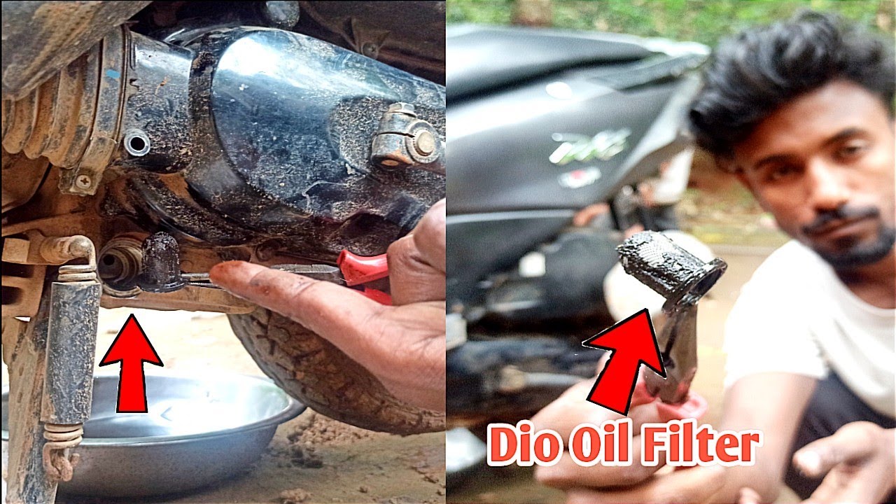 Hidden Oil Filter In Honda Dio|| Honda Dio Engine Oil Change🤔🤔 ||BK02||