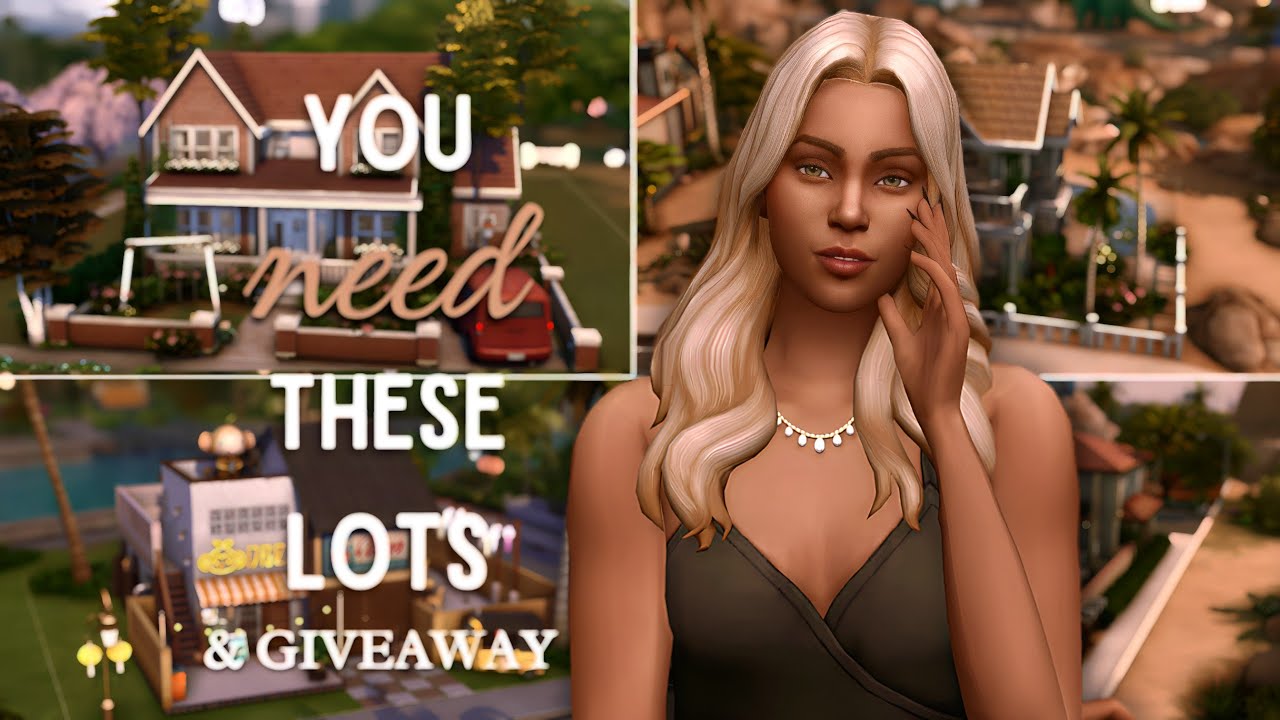 15 AMAZING lots from the community & SURPRISE GIVEAWAY! | Sims 4 Lot Showcase |