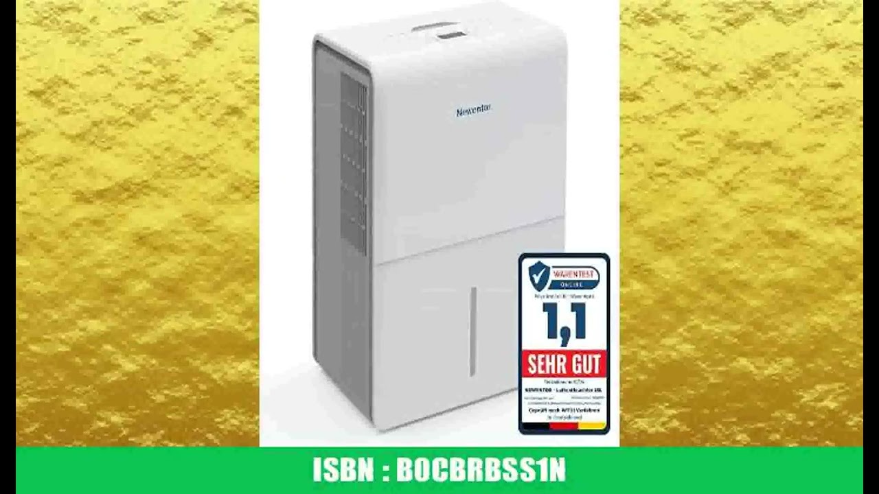 Newentor Luftentfeuchter 25L/24h, FÃ¼r 215mÂ³/80mÂ² RÃ¤ume - 3 fache GerÃ¤uschreduktion -