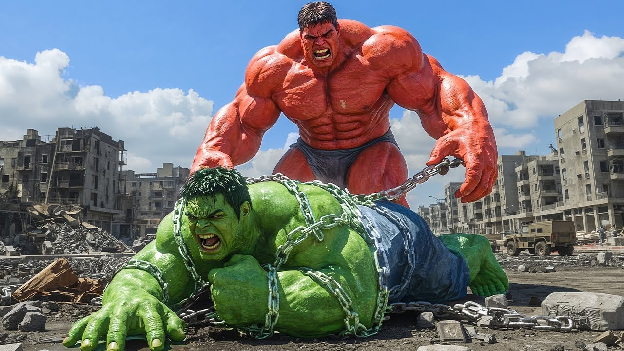 HULK VS RED HULK EPIC BATTLE! : The confrontation begins on a military cargo plane