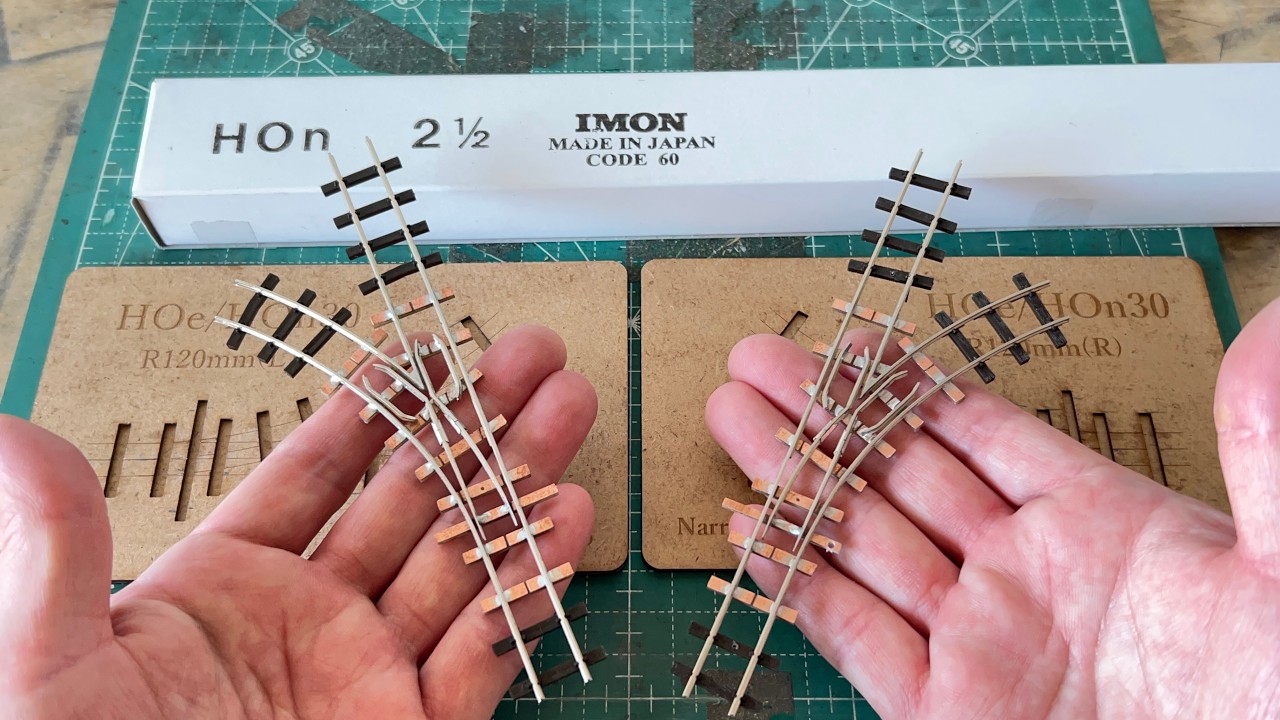 Handbuilt Turnout with IMON (ex-Shinohara) Rails & Custom Jig | Inspired by MinitrainS
