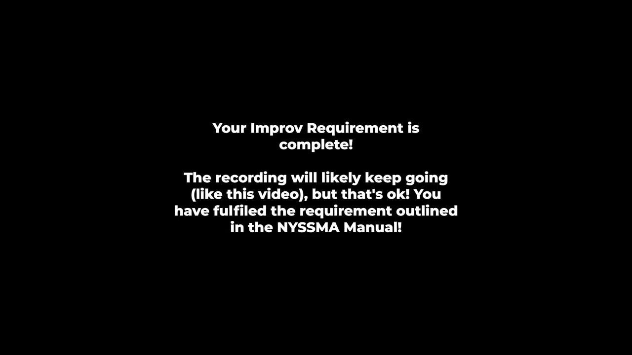 NYSSMA Improv Play-along 