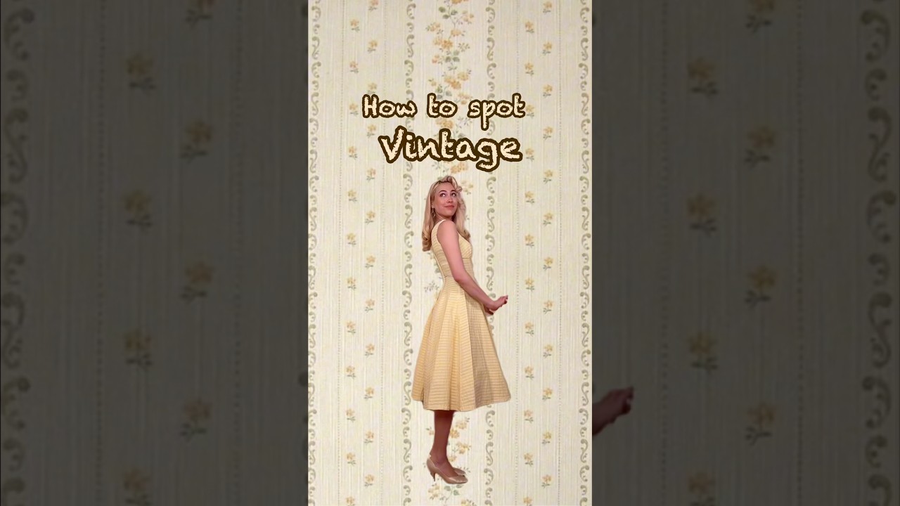 How to spot VINTAGE 🔎👗 #Thrifting #Vintage #HowTo #VintageTags #Antique #thrift  #AngeMariano