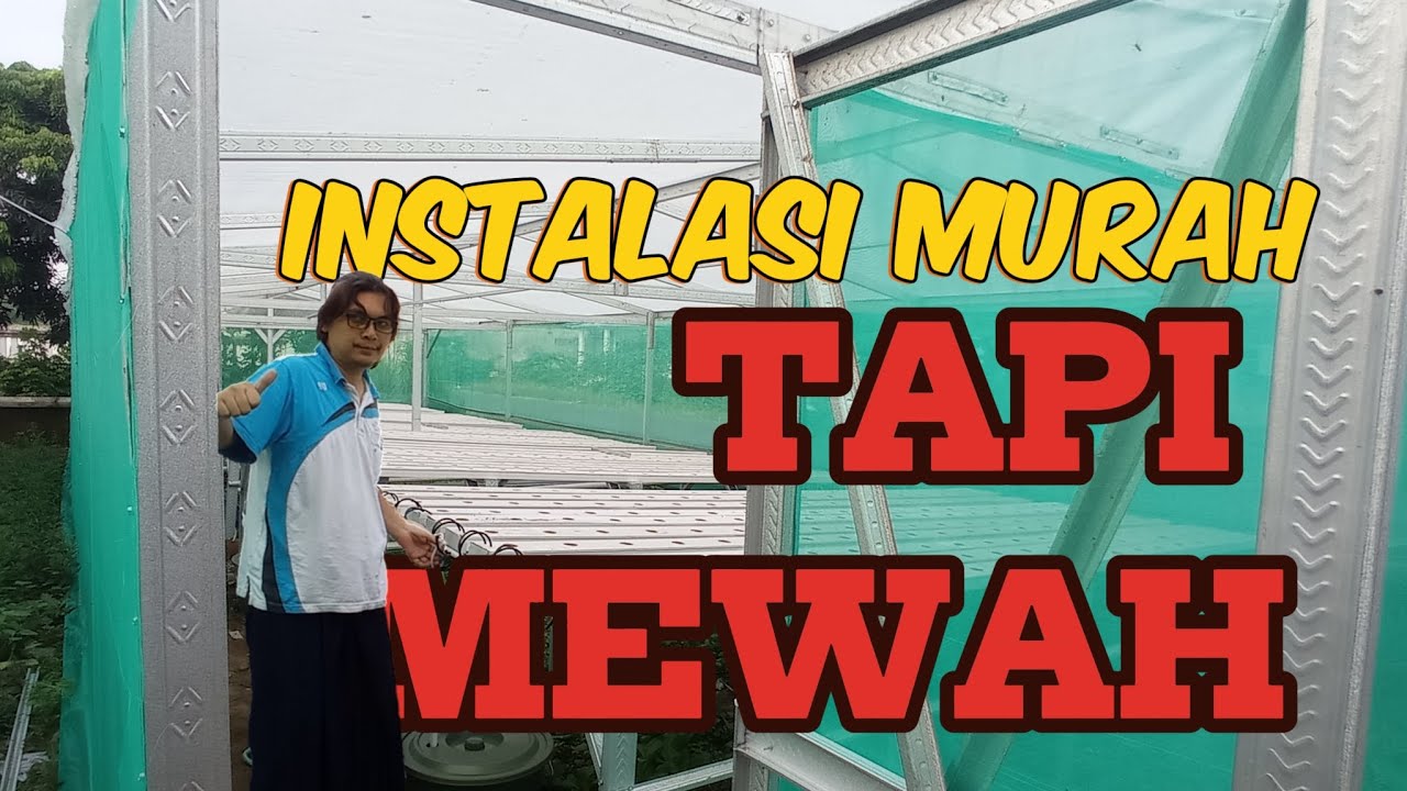 PEMBUATAN INSTALASI HIDROPONIK DARI TALANG AIR KOTAK, MURAH JADI MEWAH