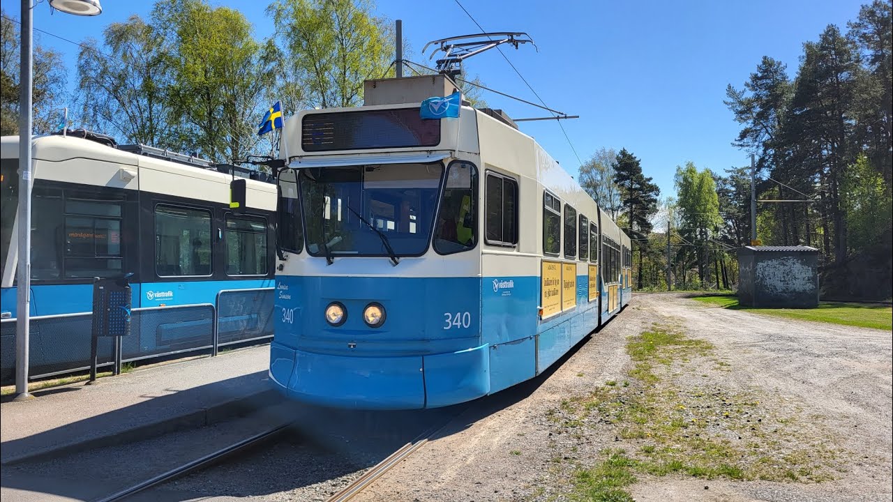 Göteborgs spårväg: Linje 6 Varmfrontsgatan-Eketrägatan med M31 vagn 340
