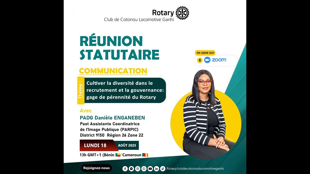 Cultiver la diversité dans le recrutement & la gouvernance: gage de pérennité du Rotary--Danièle E.