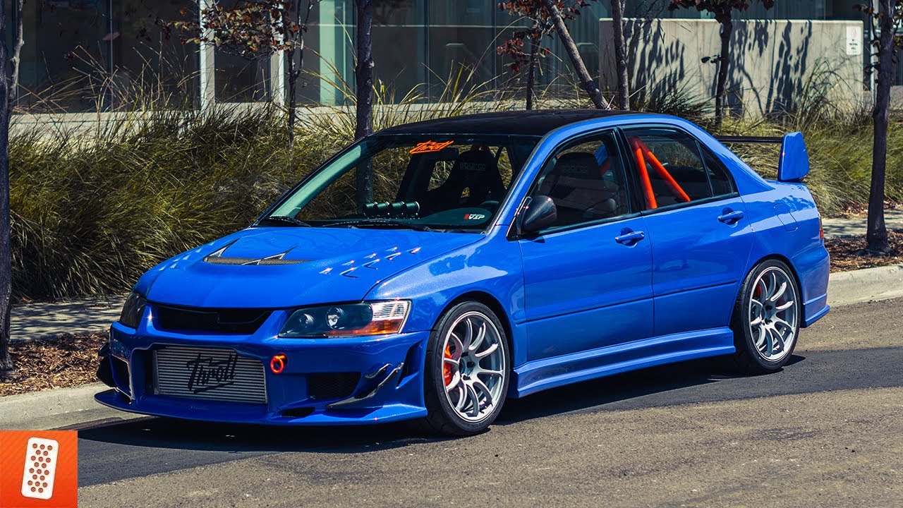 Building a Mitsubishi Lancer EVO VIII in 12 minutes! (COMPLETE TRANSFORMATION)