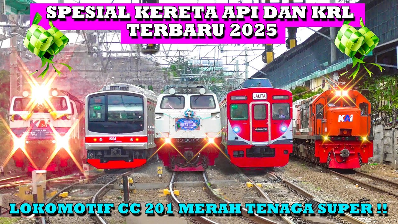 RAMAINYA Kereta Api Di Stasiun Jakarta Spesial Kereta Api Terbaru 2025 : Ada Bima, Anggrek, JALITA !