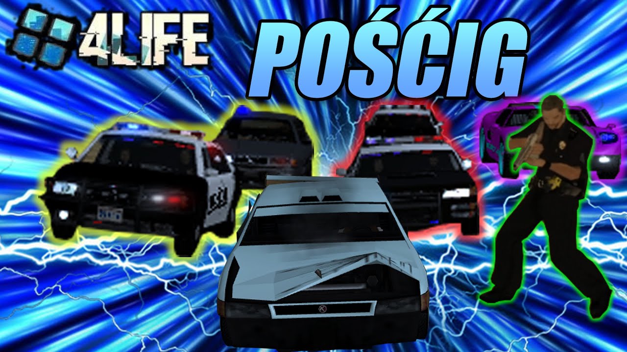 MTA 4life Pościg SAPD *goniło nas 7 radiowozów*