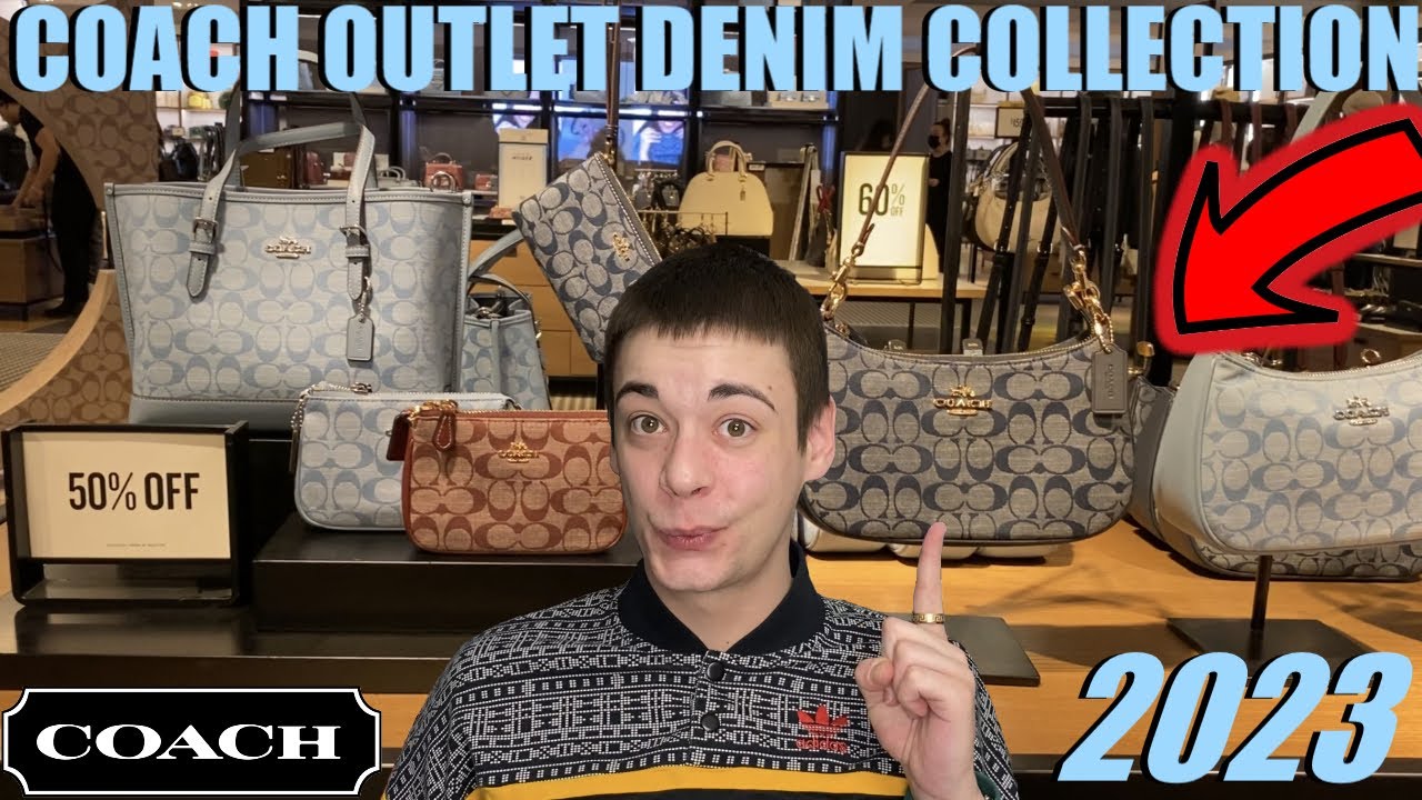 NEW Coach Outlet DENIM Collection! *SIGNATURE CHAMBRAY 2023*