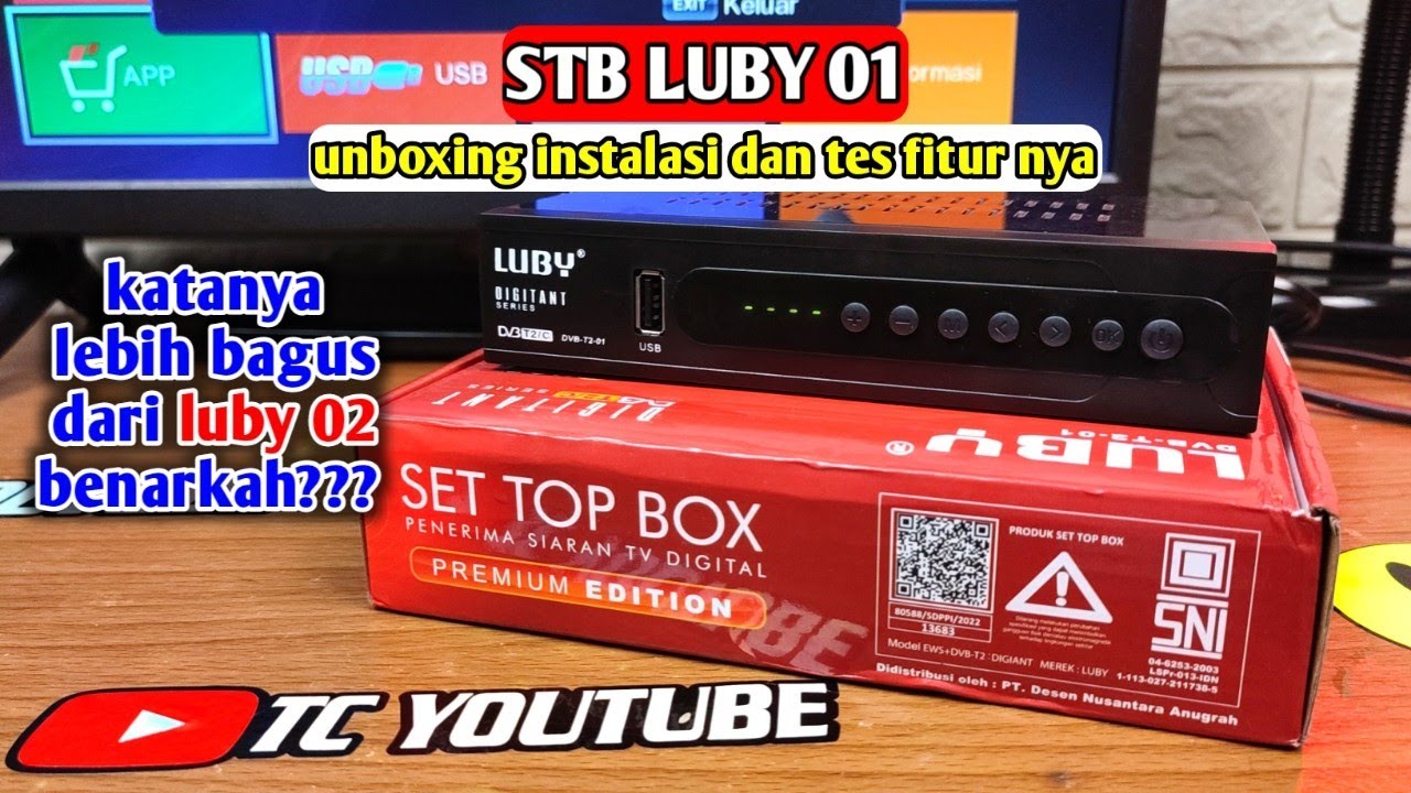 STB LUBY DVB T2 01 + cara pasang stb luby dvb t2 01 ke tv
