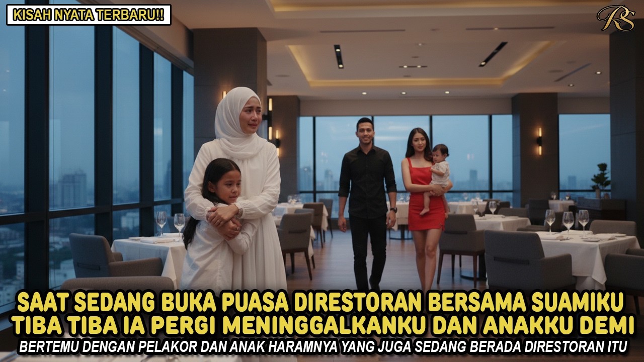 SUAMIKU TEGA MENINGGALKAN AKU DAN ANAKKU SAAT BERBUKA PUASA - DEMI DATANGI PELAKOR DAN ANAK HARAMNYA