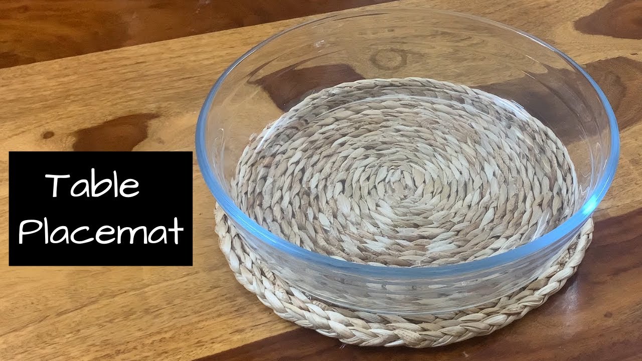 Banana Fiber Table Placemat | banana tree waste diy
