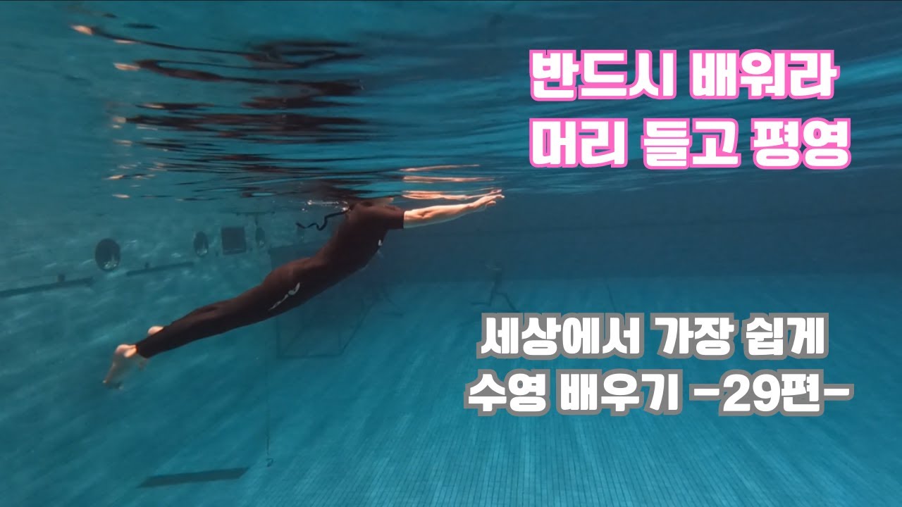 머리 들고 평영...세상에서 가장 쉽게 수영 배우기 -29편-