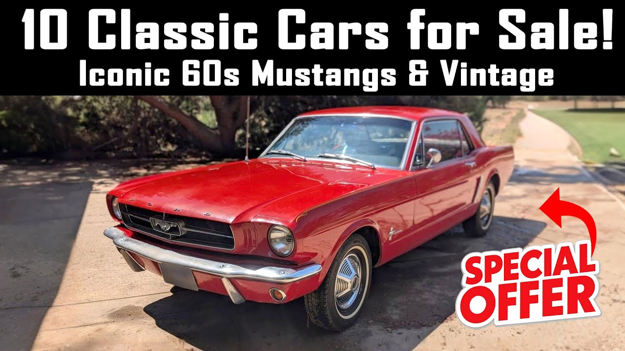 Classic Cars for Sale NOW &ndash; Iconic 60s Mustangs & Vintage Roadsters