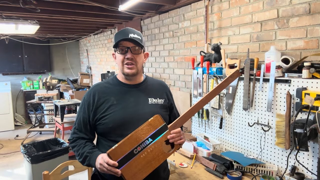 SCBG #2, Cohiba Red Dot Cigar Box Guitar