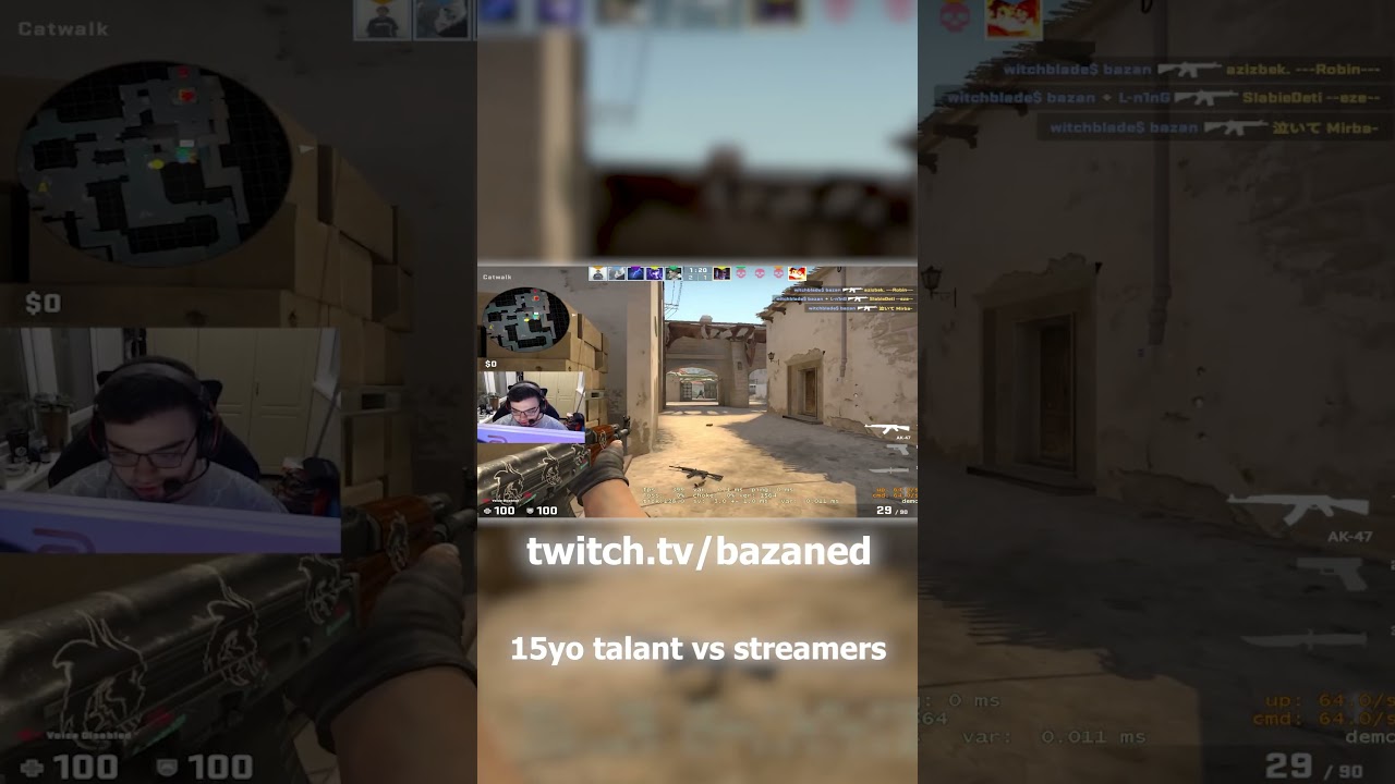 СТРИМЕРЫ В ШОКЕ С МОЕГО СКИЛЛА😱 twitch: bazaned #xantares #xantarescsgo #xantarespeek #faceit