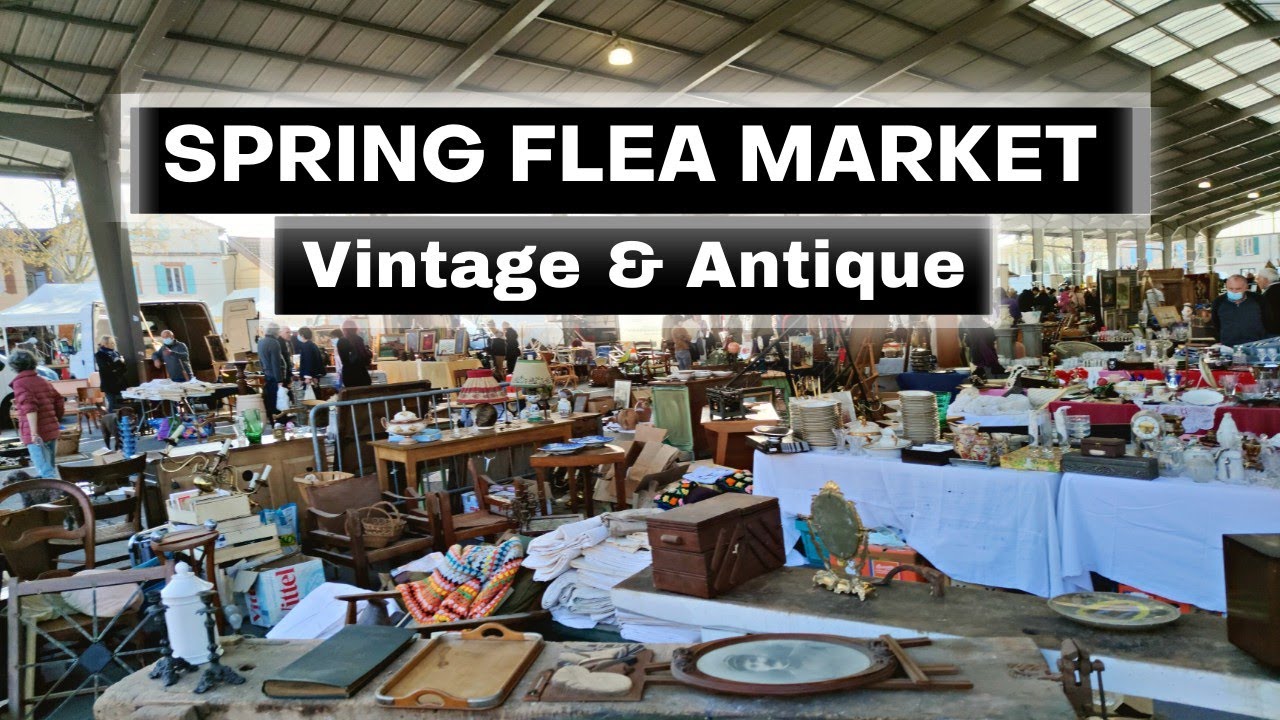 Come to the Spring Flea Market with me | Vintage & Antique Shopping in France