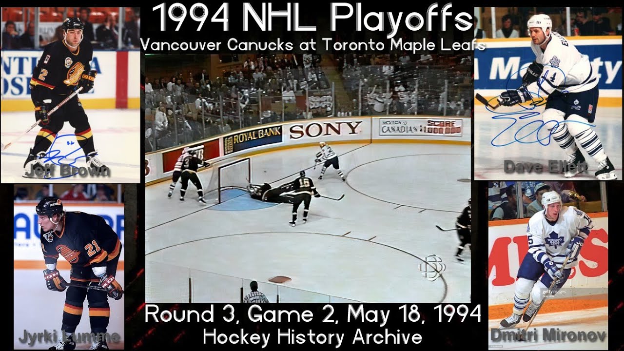 1994R3G2 Toronto Maple Leafs vs Vancouver Canucks Game 2