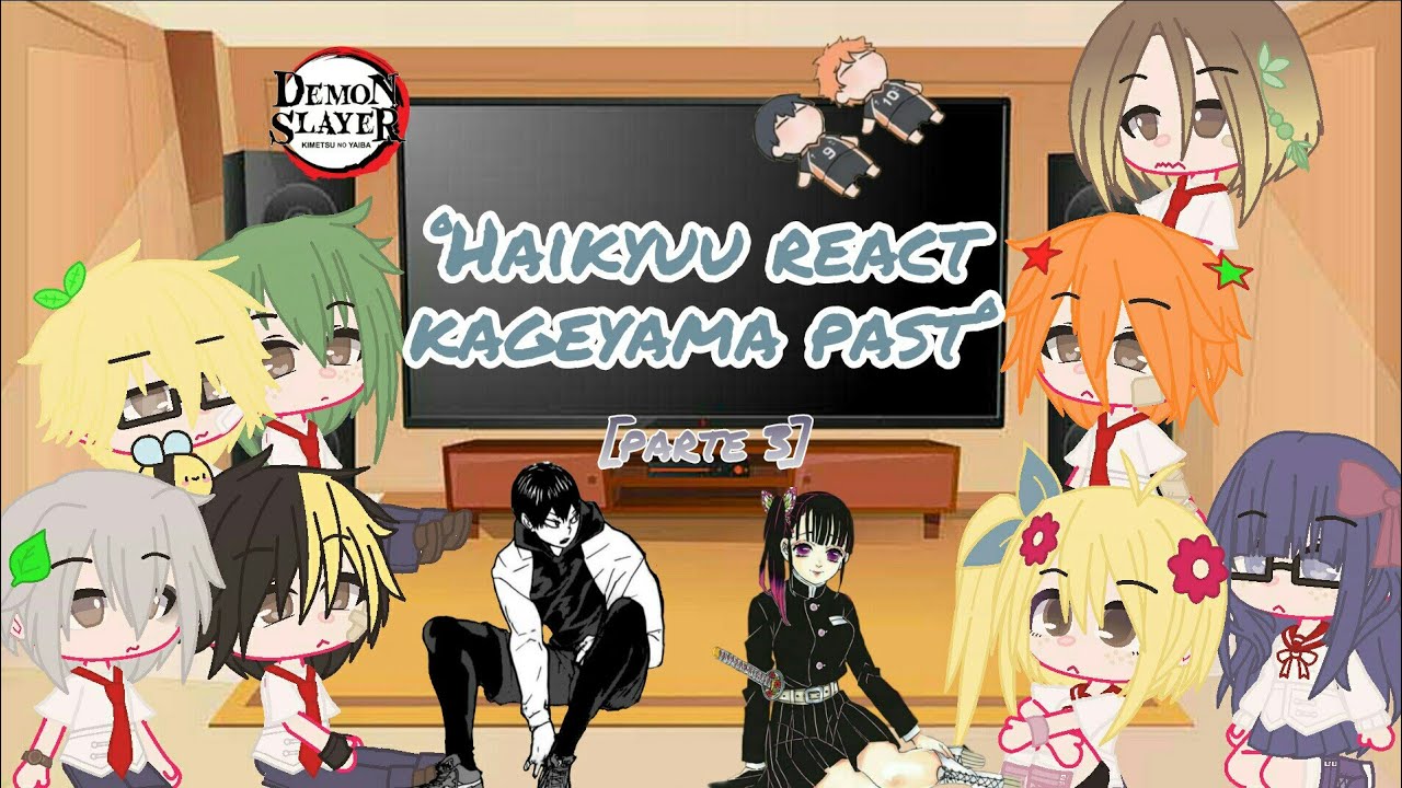 haikyuu react to kageyama as kanao tsuyuri [3/3] //Gacha club//