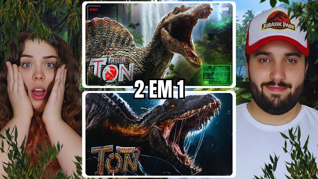 2 EM 1 - Predador Perfeito | Espinossauro e Fora de Controle | Indoraptor | Papyrus Da Batata