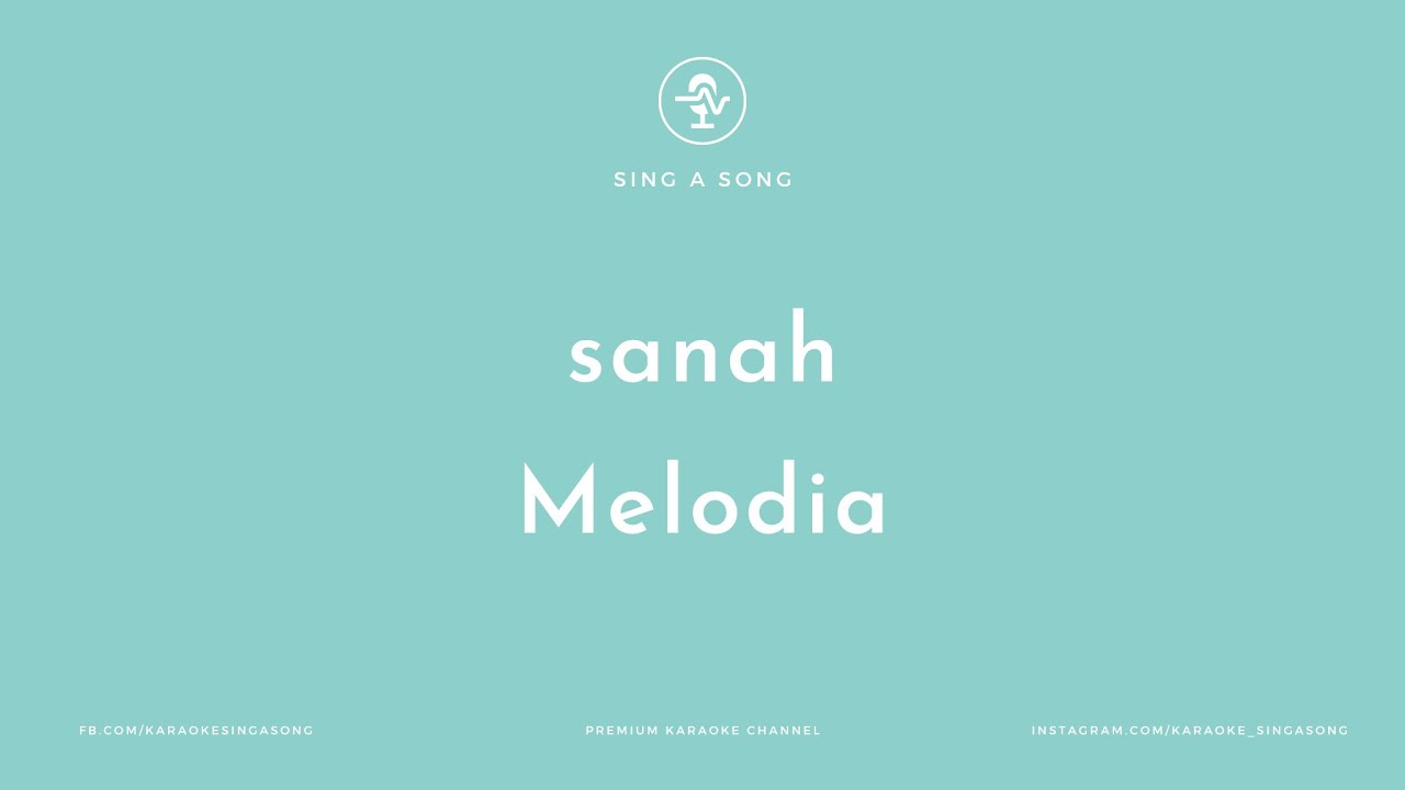 sanah - Melodia (Karaoke/Instrumental)