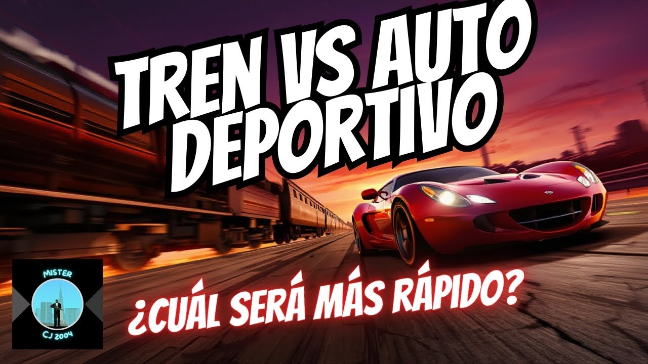 🚅Tren Vs Auto Deportivo🚗Comparativa De VELOCIDAD En En San Andreas💥¿Les Gustaría Más Comparativas ? 