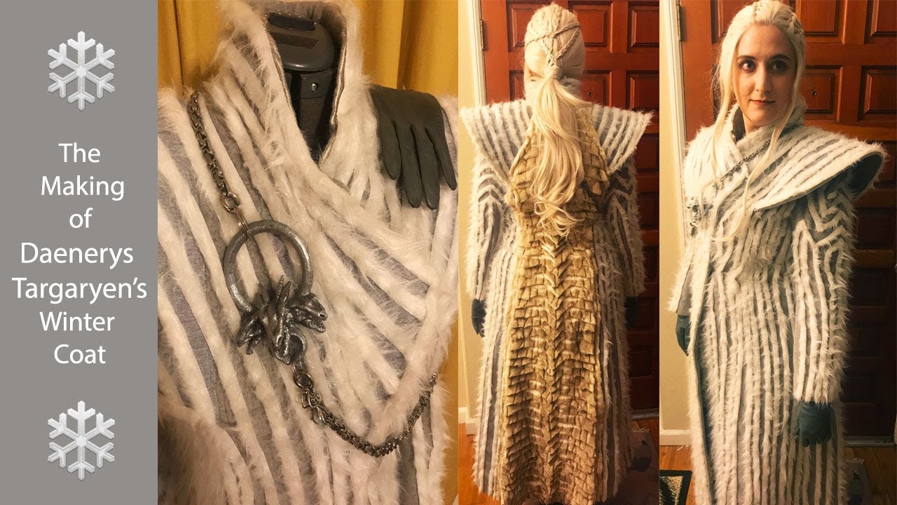 Making Daenerys Targaryen White Winter Coat Costume